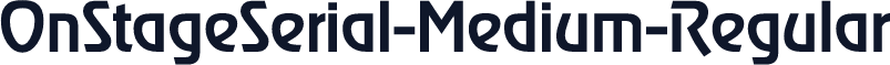 OnStageSerial-Medium-Regular
