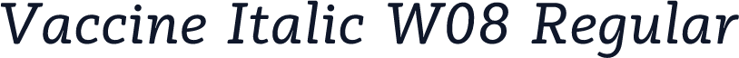Vaccine Italic W08 Regular