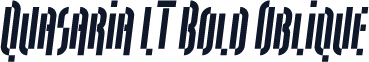Quasaria LT Bold Oblique