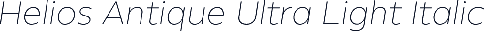 Helios Antique Ultra Light Italic