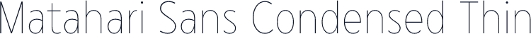 Matahari Sans Condensed Thin