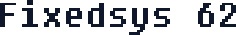 Fixedsys 62