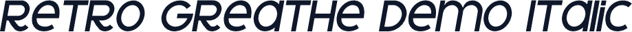 Retro Greathe Demo Italic