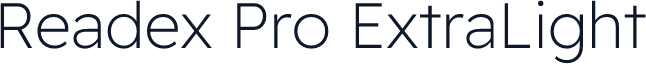 Readex Pro ExtraLight