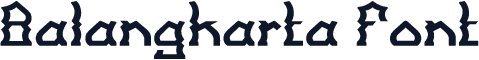 Balangkarta Font
