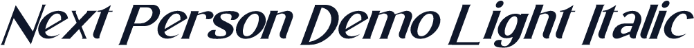 Next Person Demo Light Italic