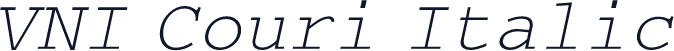 VNI Couri Italic