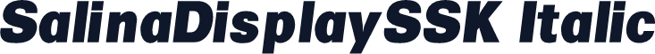 SalinaDisplaySSK Italic