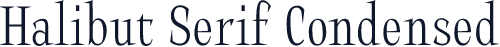 Halibut Serif Condensed
