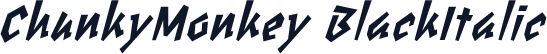 ChunkyMonkey BlackItalic