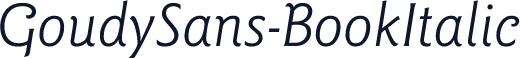 GoudySans-BookItalic