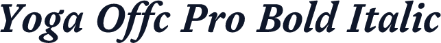 Yoga Offc Pro Bold Italic