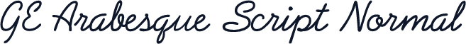 GE Arabesque Script Normal