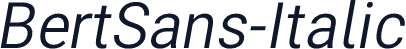 BertSans-Italic