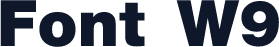 Font W9