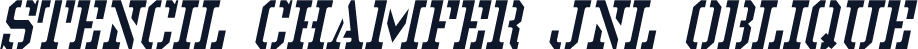Stencil Chamfer JNL Oblique