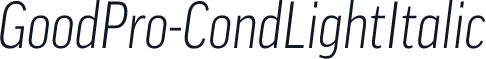 GoodPro-CondLightItalic