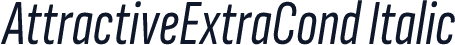 AttractiveExtraCond Italic