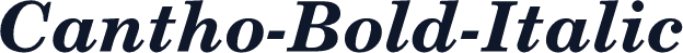 Cantho-Bold-Italic