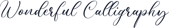 Wonderful Calligraphy