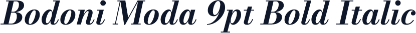 Bodoni Moda 9pt Bold Italic