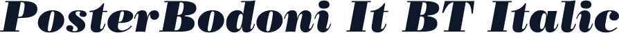 PosterBodoni It BT Italic
