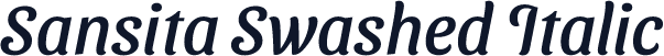 Sansita Swashed Italic