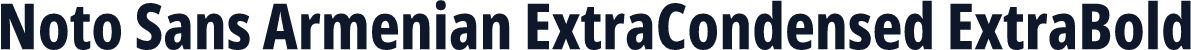 Noto Sans Armenian ExtraCondensed ExtraBold