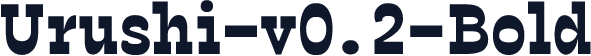 Urushi-v0.2-Bold