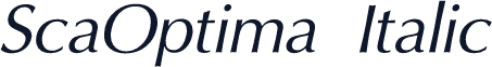 ScaOptima  Italic