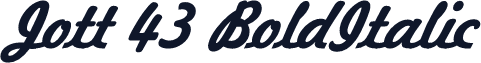 Jott 43 BoldItalic