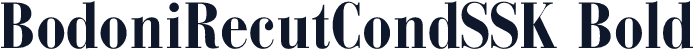 BodoniRecutCondSSK Bold