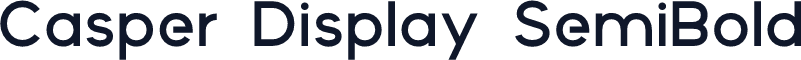 Casper Display SemiBold
