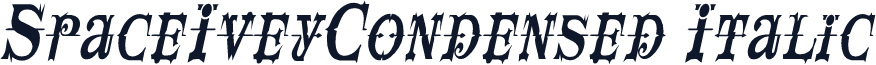 SpaceIveyCondensed Italic
