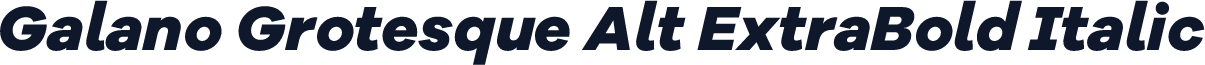 Galano Grotesque Alt ExtraBold Italic