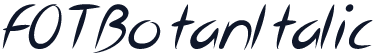 FOTBotanItalic