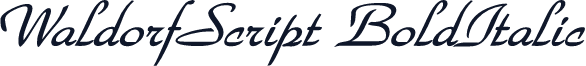 WaldorfScript BoldItalic
