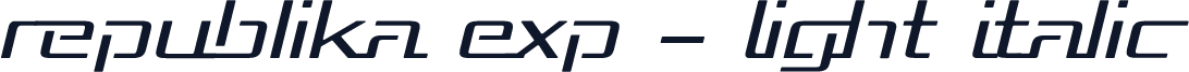 Republika Exp - Light Italic
