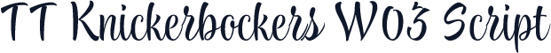 TT Knickerbockers W03 Script