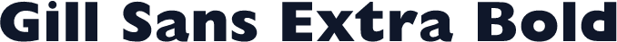 Gill Sans Extra Bold