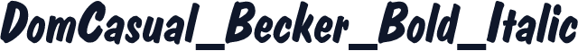 DomCasual_Becker_Bold_Italic