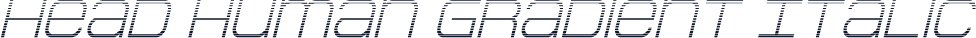 Head Human Gradient Italic