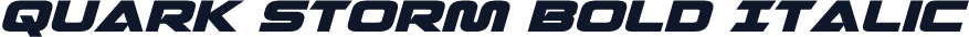 Quark Storm Bold Italic