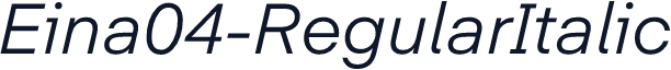 ☞Eina04-RegularItalic