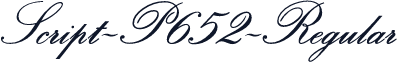 Script-P652-Regular