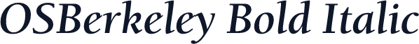 OSBerkeley Bold Italic