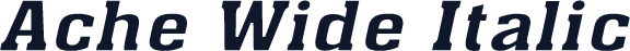 Ache Wide Italic