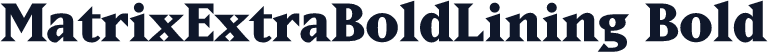 MatrixExtraBoldLining Bold