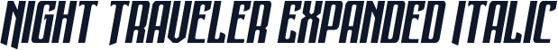 Night Traveler Expanded Italic