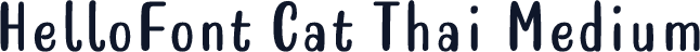 HelloFont Cat Thai Medium